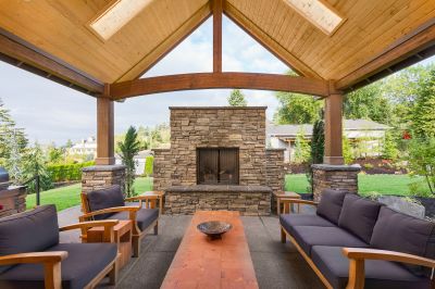 Outdoor Fireplace Design